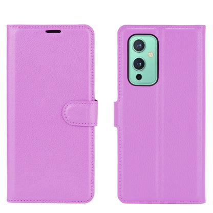 Wallet Design Litchi Texture Leather Phone Stand Cover Protector for OnePlus 9 (EU / US Version)