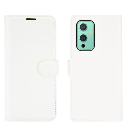 Wallet Design Litchi Texture Leather Phone Stand Cover Protector for OnePlus 9 (EU / US Version)