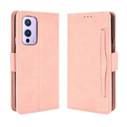 Leather Phone Wallet Design Stand Feature Protective Cover Case with Multiple Card Slots for OnePlus 9 (EU / US Version)