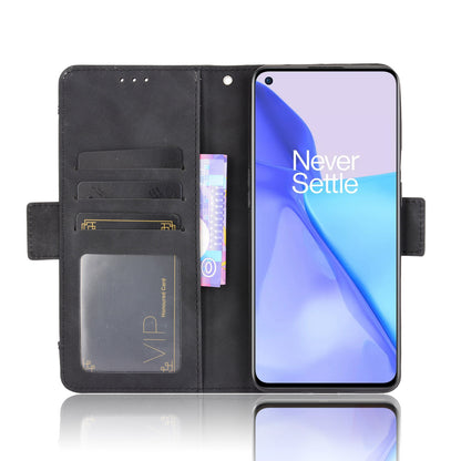 Leather Phone Wallet Design Stand Feature Protective Cover Case with Multiple Card Slots for OnePlus 9 (EU / US Version)