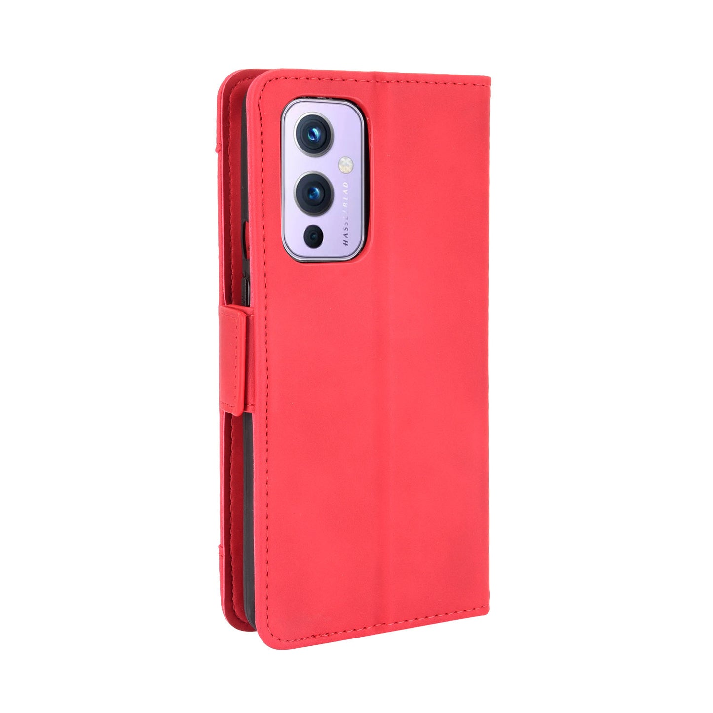 Leather Phone Wallet Design Stand Feature Protective Cover Case with Multiple Card Slots for OnePlus 9 (EU / US Version)