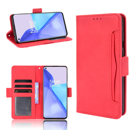 Leather Phone Wallet Design Stand Feature Protective Cover Case with Multiple Card Slots for OnePlus 9 (EU / US Version)