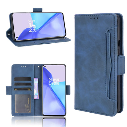 Leather Phone Wallet Design Stand Feature Protective Cover Case with Multiple Card Slots for OnePlus 9 (EU / US Version)