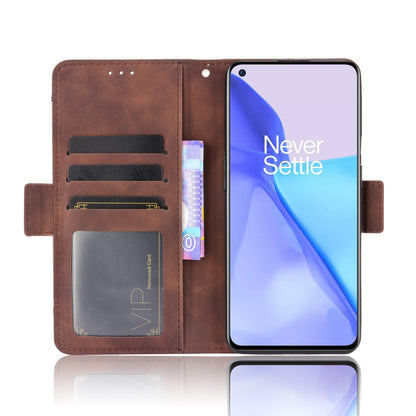 Leather Phone Wallet Design Stand Feature Protective Cover Case with Multiple Card Slots for OnePlus 9 (EU / US Version)