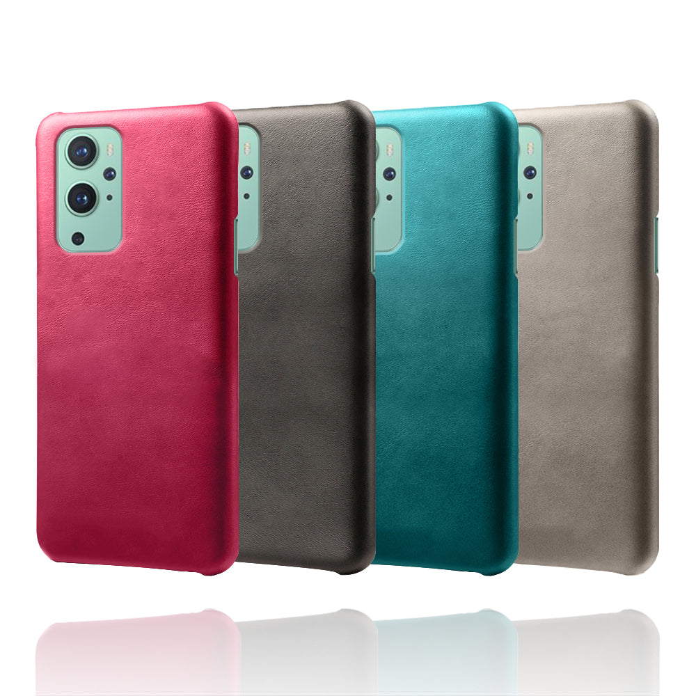 KSQ PU Leather Coated PC Phone Case for OnePlus 9 (EU / US Version) Protector Shell