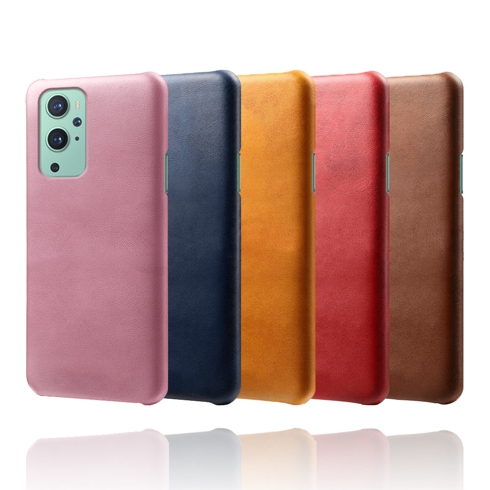 KSQ PU Leather Coated PC Phone Case for OnePlus 9 (EU / US Version) Protector Shell