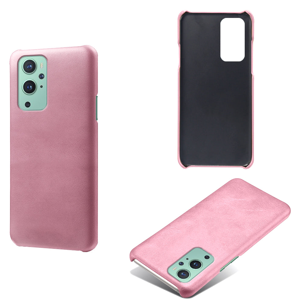 KSQ PU Leather Coated PC Phone Case for OnePlus 9 (EU / US Version) Protector Shell