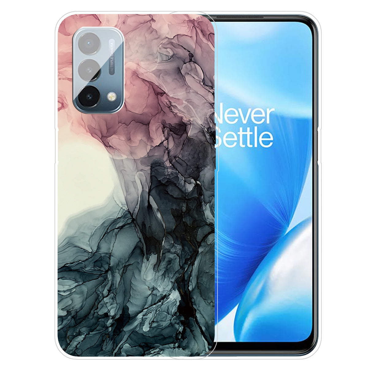 Marble Slim Shockproof TPU Soft Rubber Cover Phone Case for OnePlus Nord N200 5G