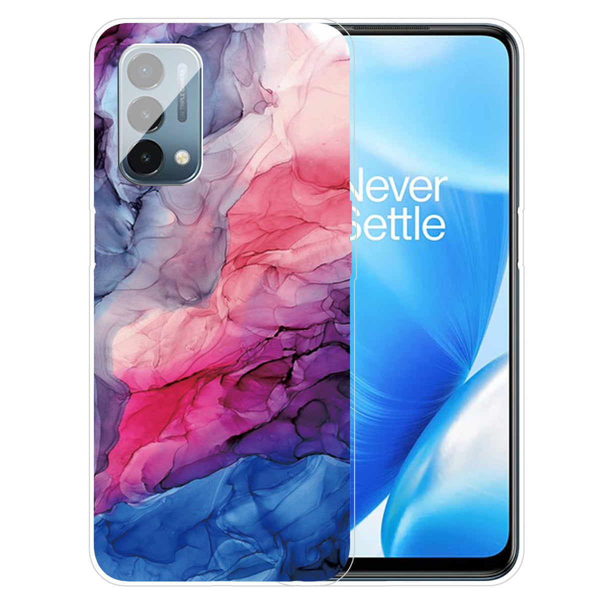 Marble Slim Shockproof TPU Soft Rubber Cover Phone Case for OnePlus Nord N200 5G