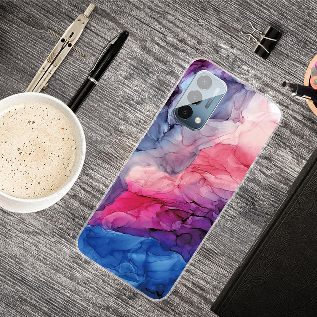 Marble Slim Shockproof TPU Soft Rubber Cover Phone Case for OnePlus Nord N200 5G