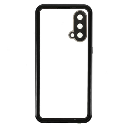 Double Side Tempered Glass Phone Case + Metal Frame with Lock Ultra Clear Cover for OnePlus Nord CE 5G