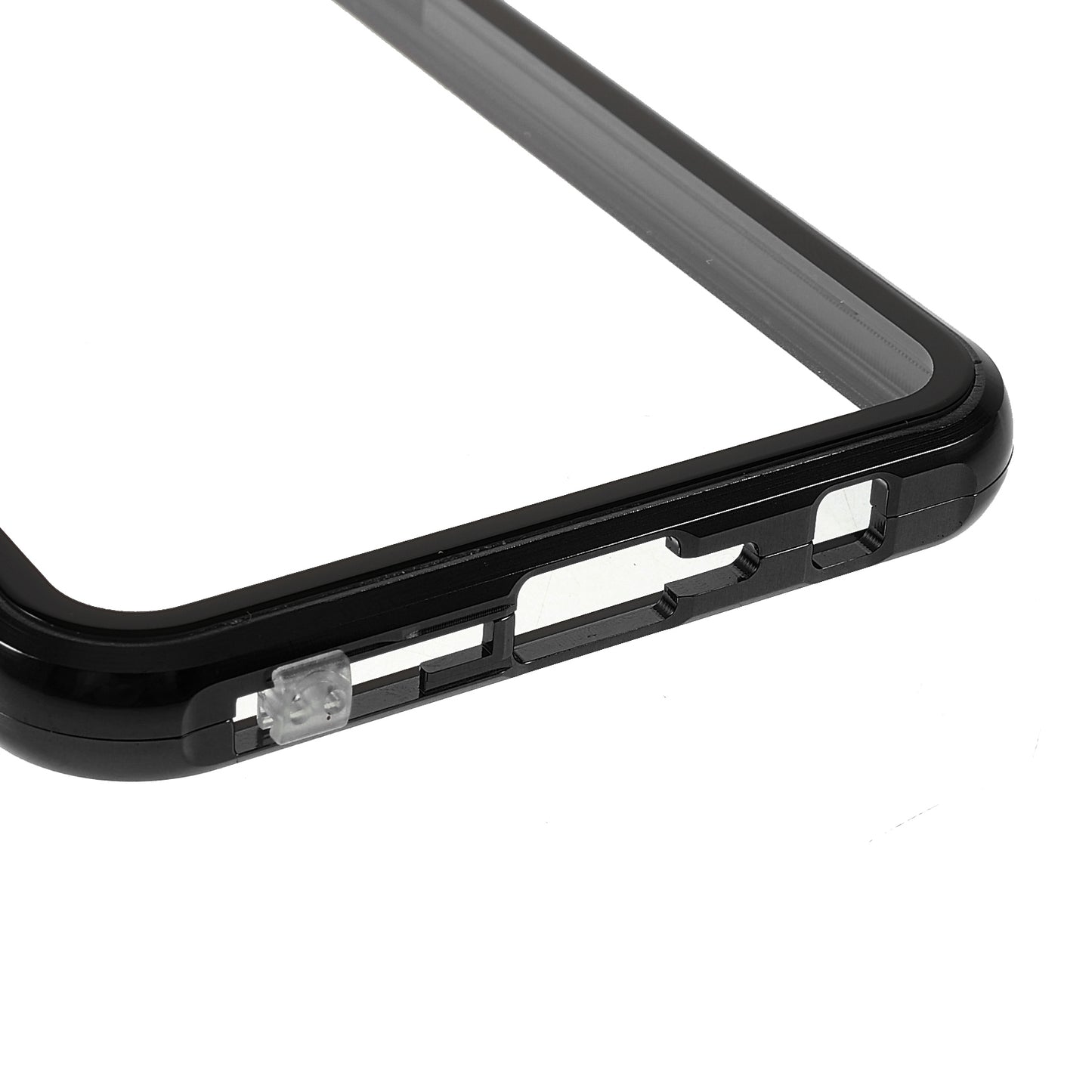 Double Side Tempered Glass Phone Case + Metal Frame with Lock Ultra Clear Cover for OnePlus Nord CE 5G