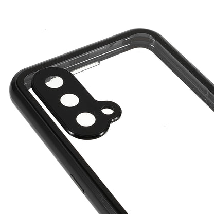 Double Side Tempered Glass Phone Case + Metal Frame with Lock Ultra Clear Cover for OnePlus Nord CE 5G