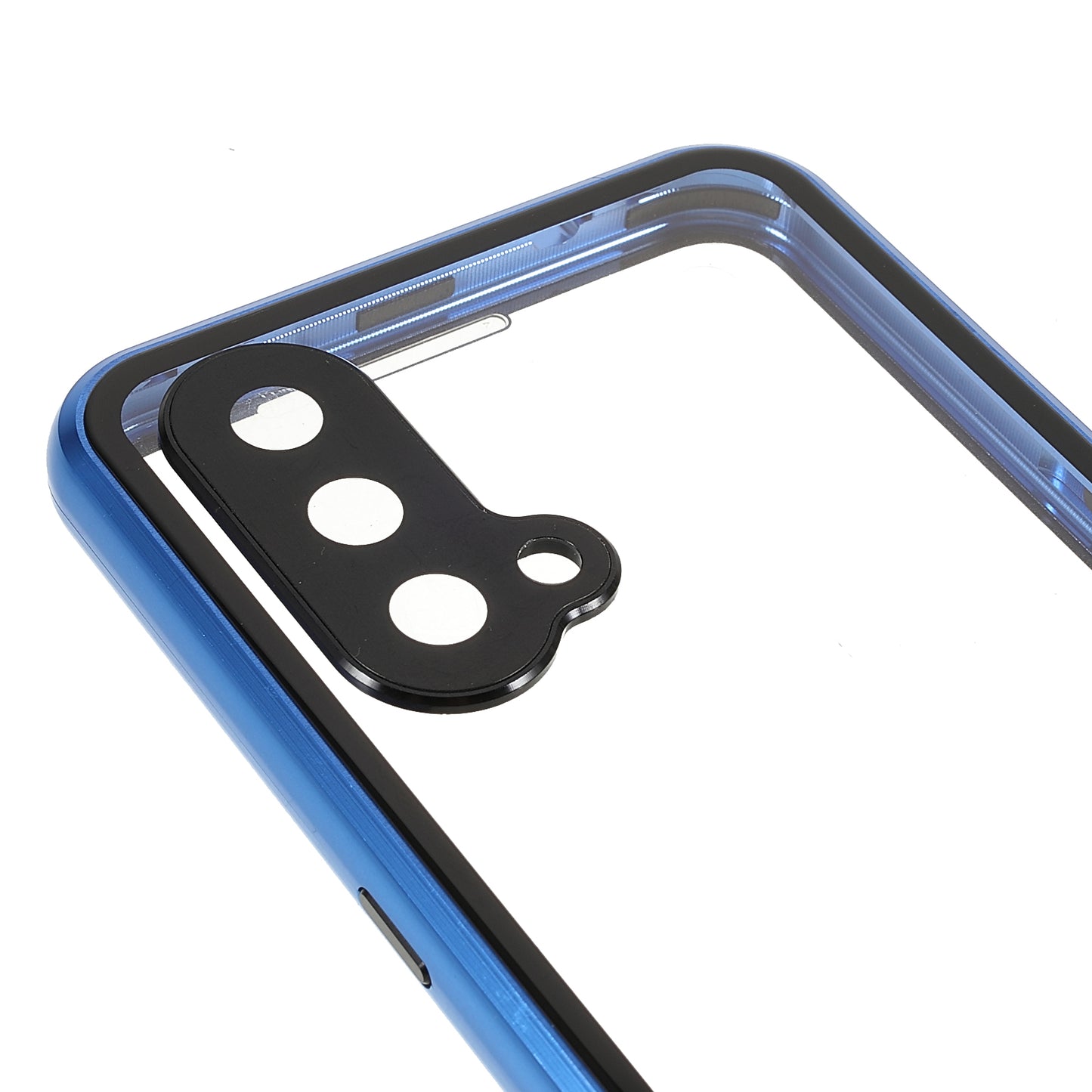 Double Side Tempered Glass Phone Case + Metal Frame with Lock Ultra Clear Cover for OnePlus Nord CE 5G