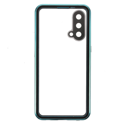 Double Side Tempered Glass Phone Case + Metal Frame with Lock Ultra Clear Cover for OnePlus Nord CE 5G