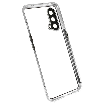 Double Side Tempered Glass Phone Case + Metal Frame with Lock Ultra Clear Cover for OnePlus Nord CE 5G