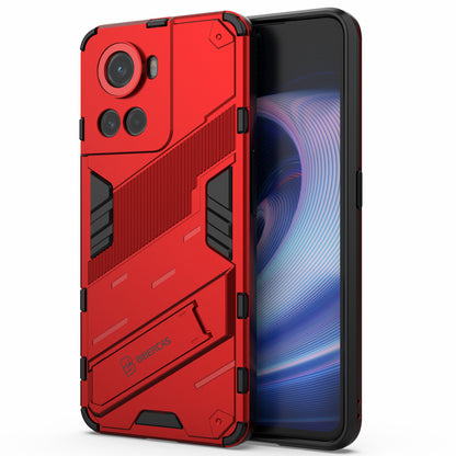 For OnePlus Ace 5G/10R 5G Dual-Layer TPU+PC Combination Shock Absorption Cover Kickstand Protective Phone Case