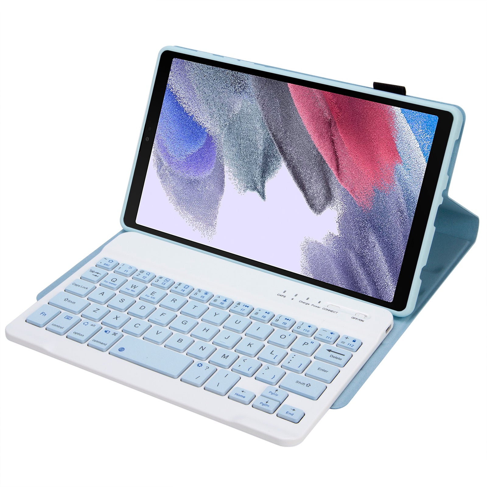 A220 for Samsung Galaxy Tab A7 Lite 8.7-inch T220/T225 Tablet Stand Cover Leather Protective Case + Bluetooth Keyboard