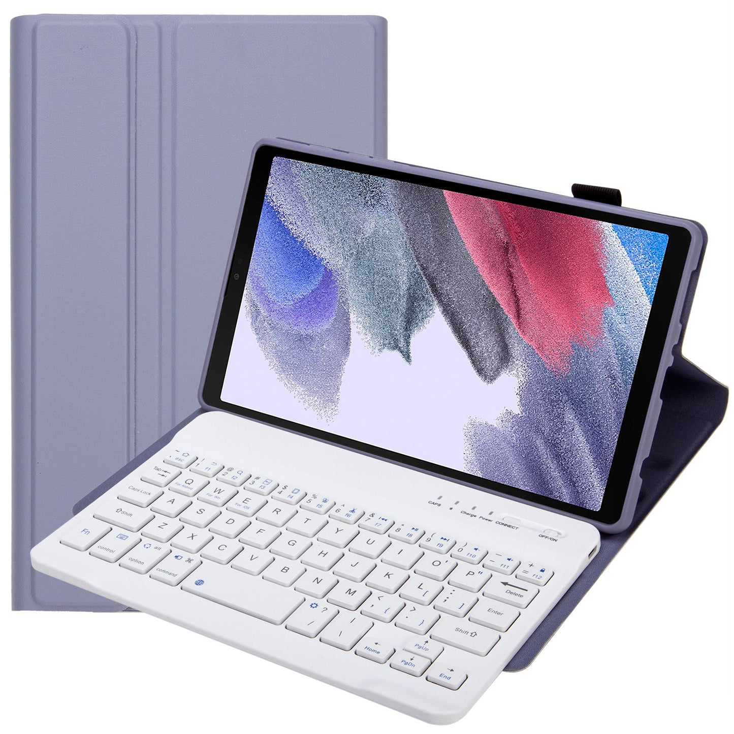 A220 for Samsung Galaxy Tab A7 Lite 8.7-inch T220/T225 Tablet Stand Cover Leather Protective Case + Bluetooth Keyboard