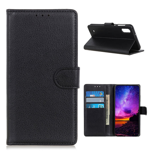 Litchi Skin Magnetic Wallet Leather Case for Wiko Y81