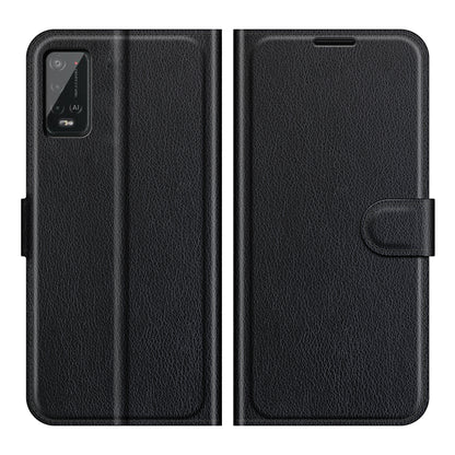 Litchi Skin Wallet Leather Stand Case for Wiko Power U20