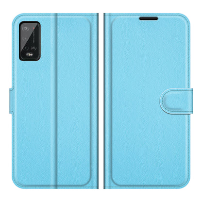 Litchi Skin Wallet Leather Stand Case for Wiko Power U20