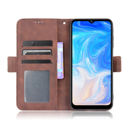 For Doogee N40 Pro Scratch Resistant Card Slot Design Flip Phone Protective Cover Leather Phone Wallet Stand Case