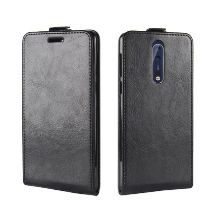 For Nokia 8 Crazy Horse Skin Leather Vertical Flip Phone Casing