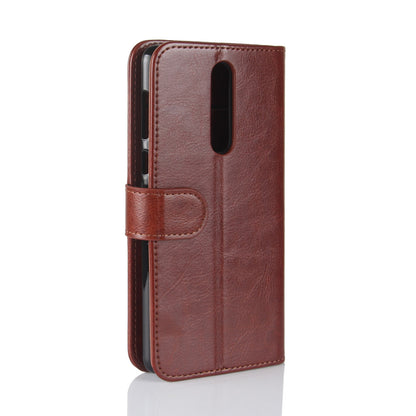 Crazy Horse PU Leather Wallet Mobile Phone Shell for Nokia 8