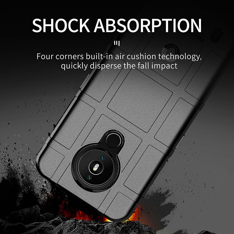 Shield Series Square Grid Texture Thicken TPU Shell Phone Cover for Nokia 1.4