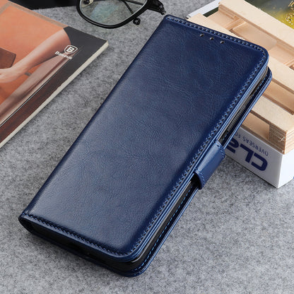 For Nokia X20/X10 Phone Case PU Leather Phone Cover Drop-proof Crazy Horse Protector with Stand Wallet