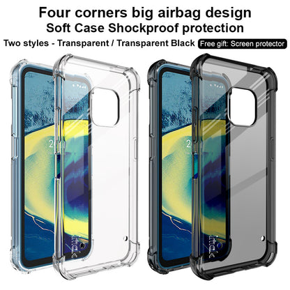 IMAK Shockproof Airbag Soft TPU Phone Cover Case with Screen Protector for Nokia XR20