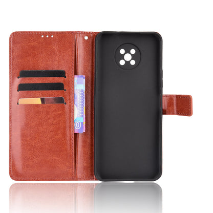 Durable Crazy Horse PU Leather and TPU Phone Flip Case Wallet Design Protective Cellphone Cover Shell for Nokia G50