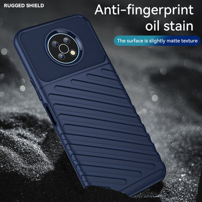 Thunder Series Twill Design Well-Protected Anti-Drop Anti-Fingerprint Soft TPU Phone Case Cover for Nokia G50