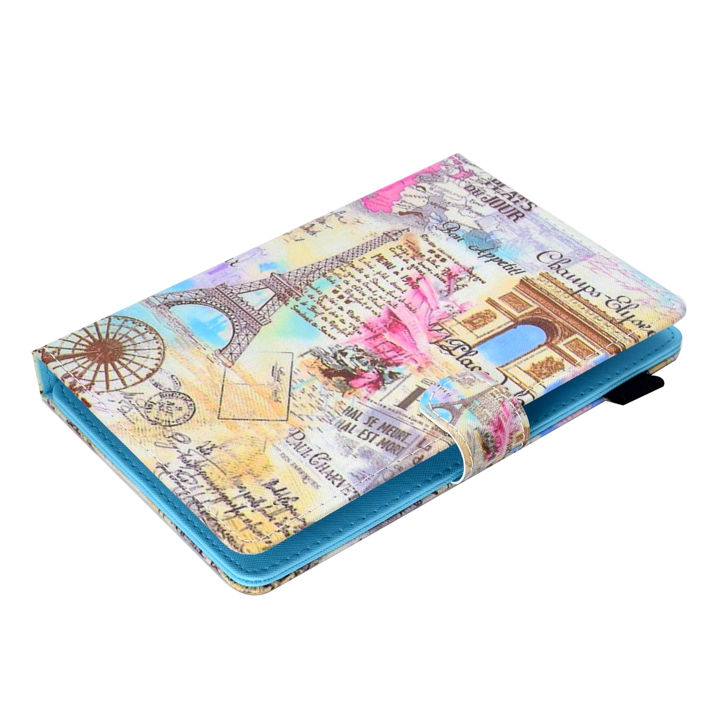 Patterned Universal 8-inch Tablet PU Leather Wallet Case for Lenovo Tab 4 8, etc