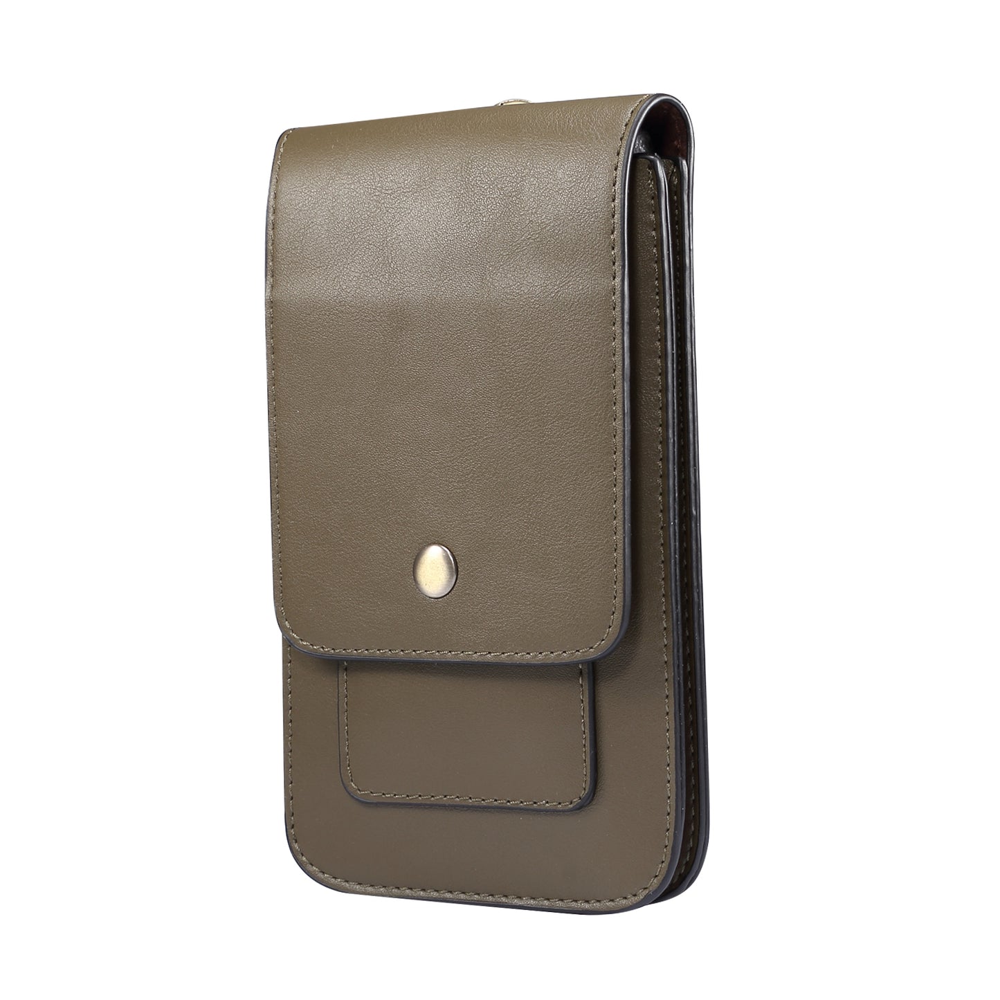 6.3-6.9 Inch Universal Wear-resistant Leather Belt Clip Phone Pouch Case for iPhone Samsung Huawei Etc.