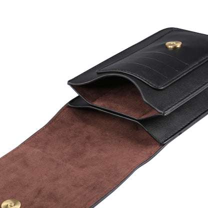 6.3-6.9 Inch Universal Wear-resistant Leather Belt Clip Phone Pouch Case for iPhone Samsung Huawei Etc.