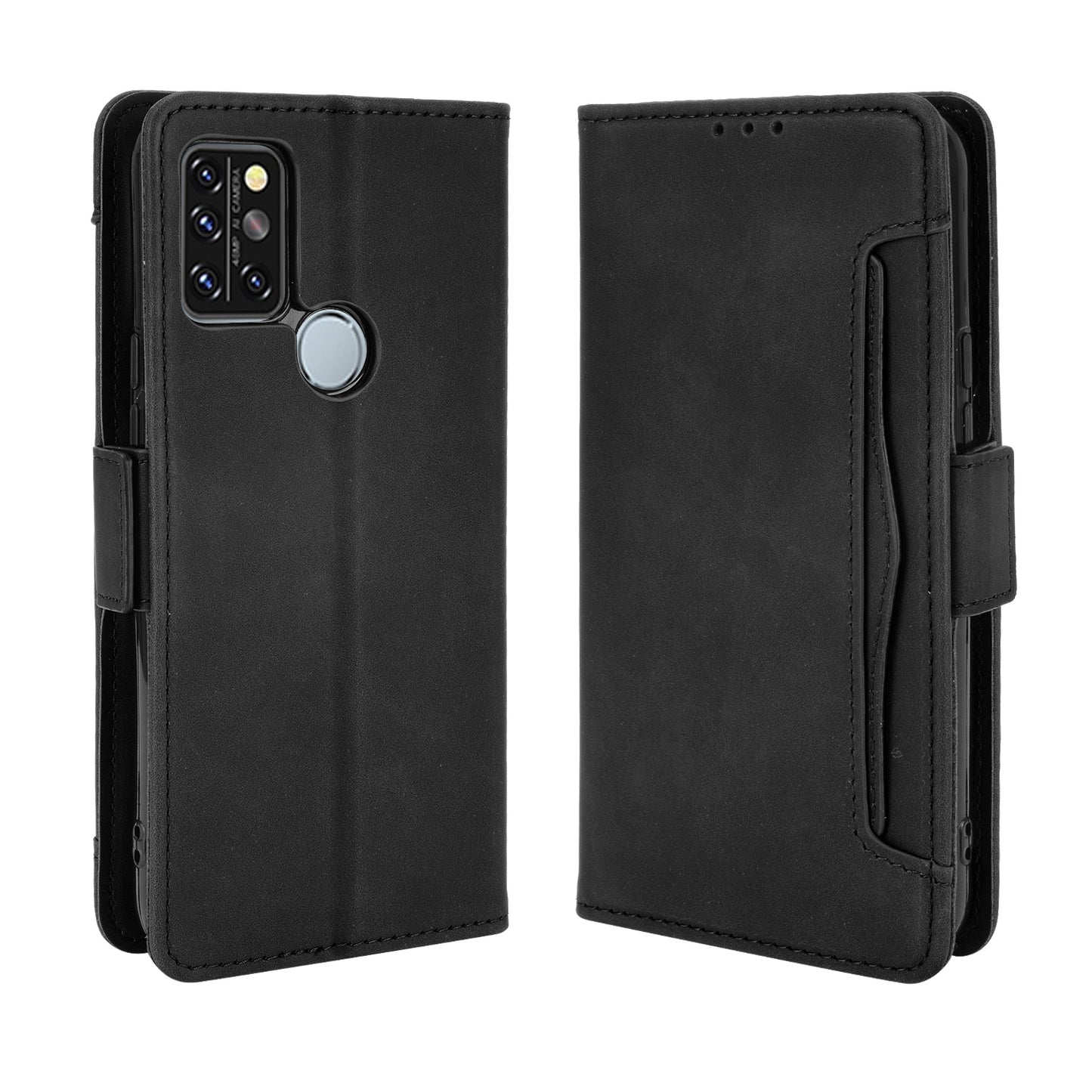 Multiple Card Slots Wallet Stand PU Leather Mobile Phone Cover Case for Umidigi A9 Pro