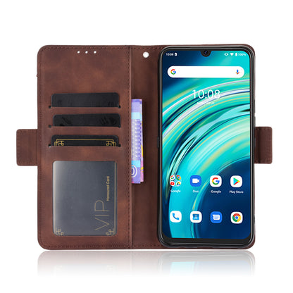 Multiple Card Slots Wallet Stand PU Leather Mobile Phone Cover Case for Umidigi A9 Pro