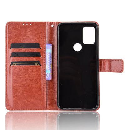 Wallet Stand Phone Cover for Umidigi A9 Pro Crazy Horse Texture Leather Shell