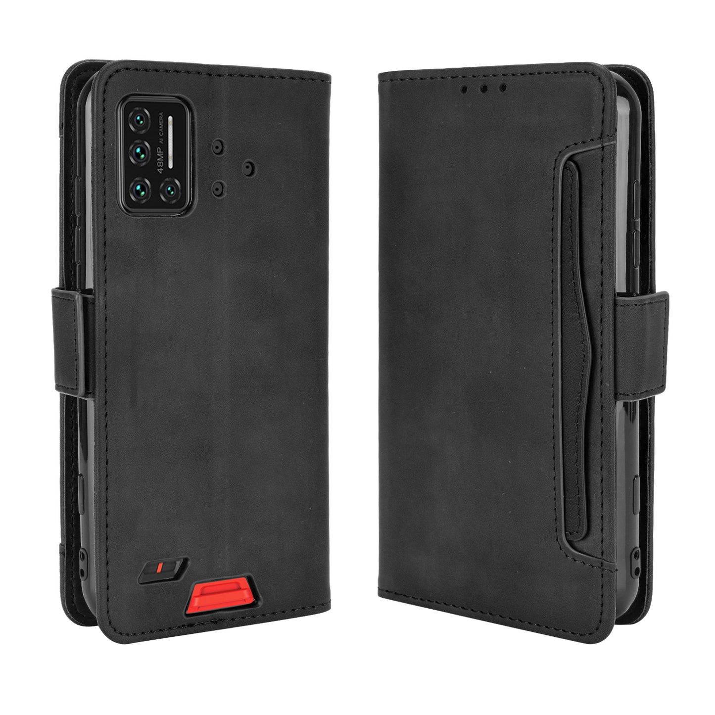 Leather Phone Wallet Design Stand Feature Protective Cover Case with Multiple Card Slots for UMIDIGI Bison