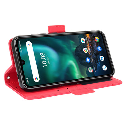 Leather Phone Wallet Design Stand Feature Protective Cover Case with Multiple Card Slots for UMIDIGI Bison