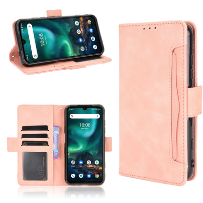 Leather Phone Wallet Design Stand Feature Protective Cover Case with Multiple Card Slots for UMIDIGI Bison