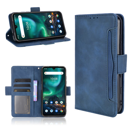 Leather Phone Wallet Design Stand Feature Protective Cover Case with Multiple Card Slots for UMIDIGI Bison