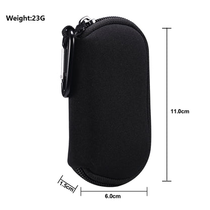 Portable Nylon Cover Case Earphone Protector Bag with Carabiner for Apple AirPods Pro