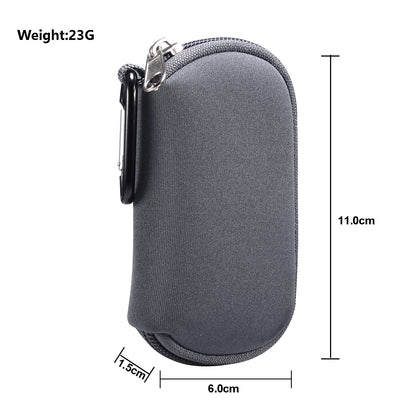 Portable Nylon Cover Case Earphone Protector Bag with Carabiner for Apple AirPods Pro