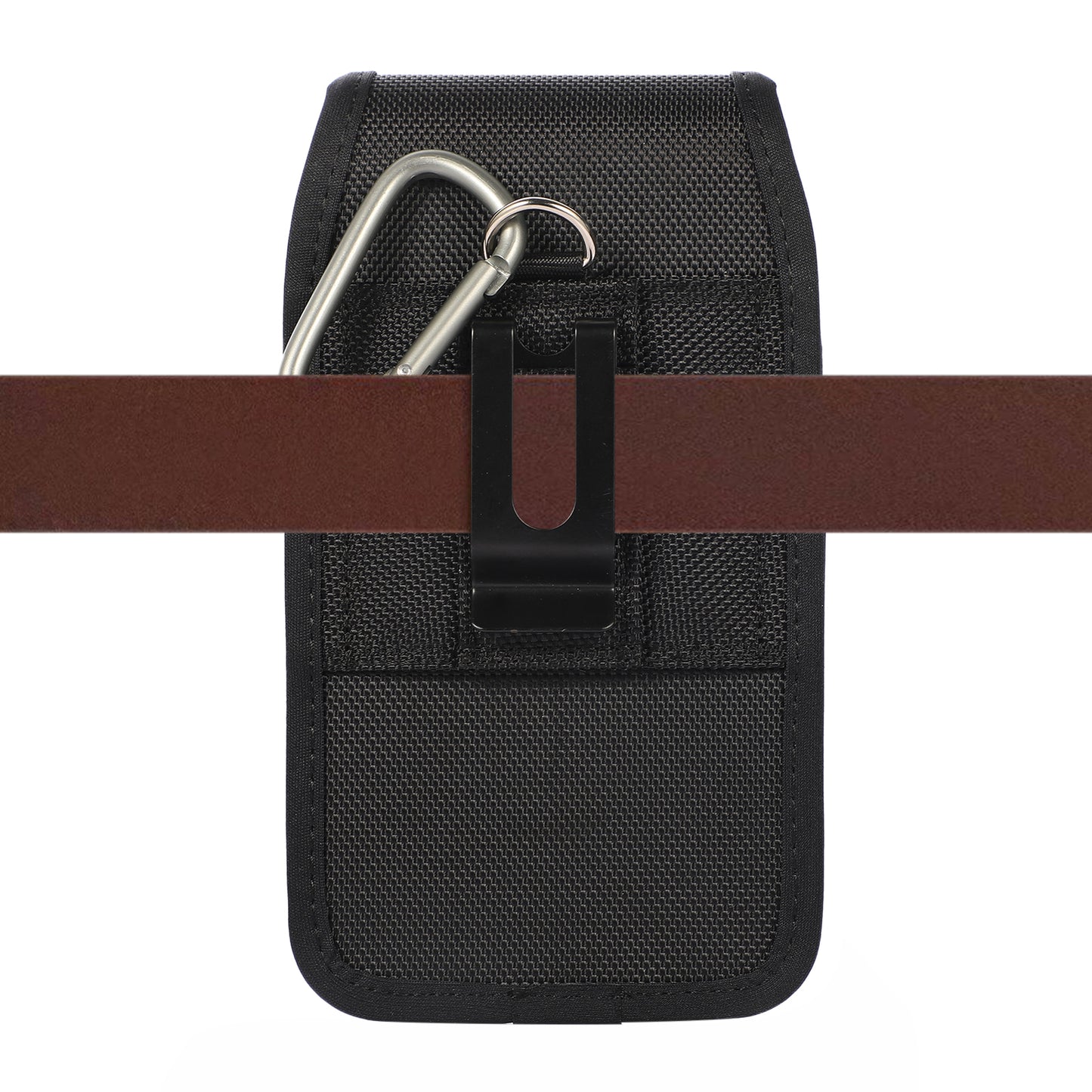 (17*9*2.2cm) Nylon Belt Case Nylon Card Bag Universal Waist Wallet Pouch with Strap and Hook