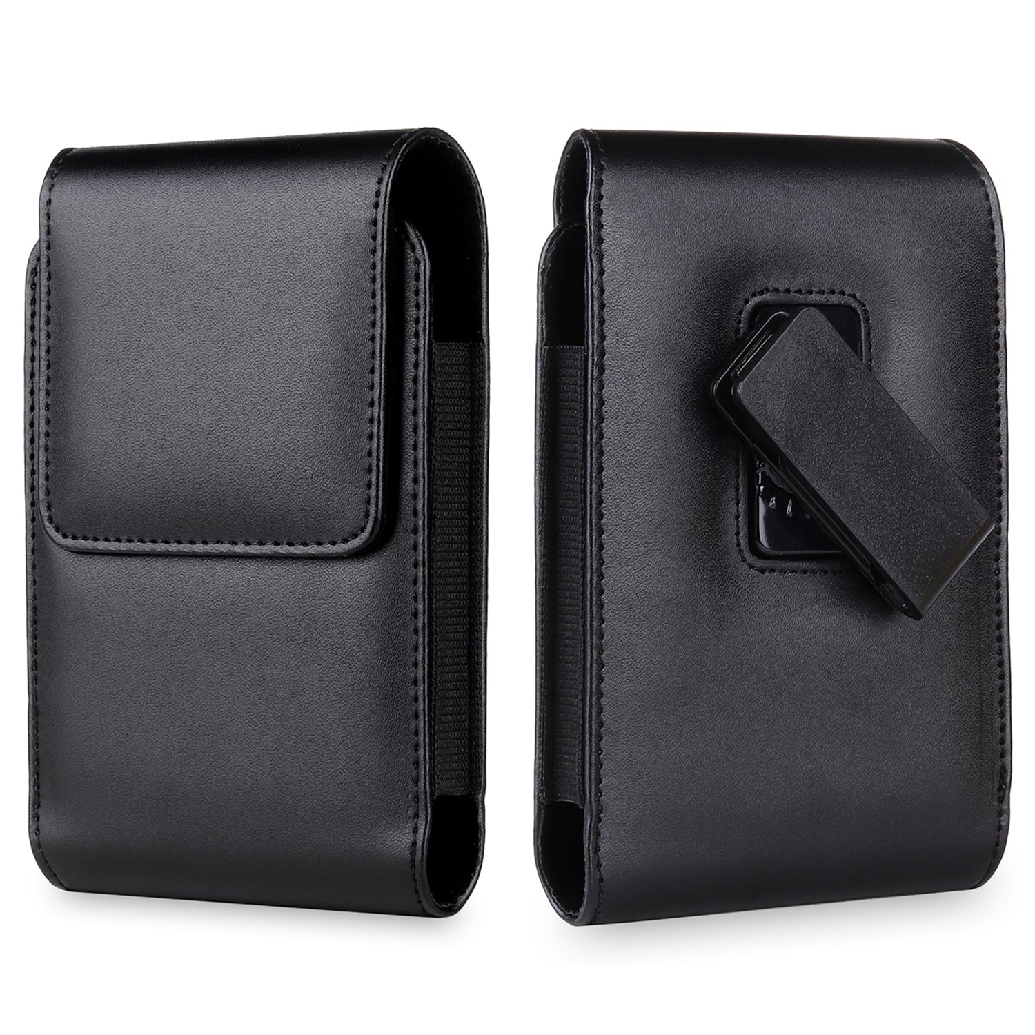 Rotary Back Clip Waist Belt PU Leather Phone Case Bag Magnetic Flip Protective Cover 153x100x22mm for Microsoft Surface Duo 2