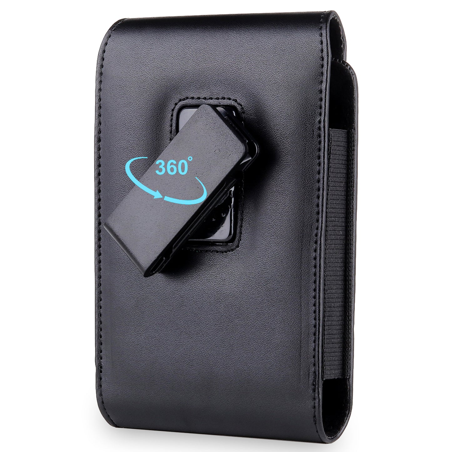 Rotary Back Clip Waist Belt PU Leather Phone Case Bag Magnetic Flip Protective Cover 153x100x22mm for Microsoft Surface Duo 2