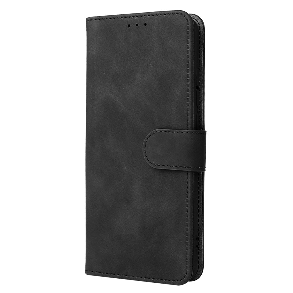 Skin-touch Feeling Full Protection Stand Wallet Leather Phone Cover Case for TCL 10 SE